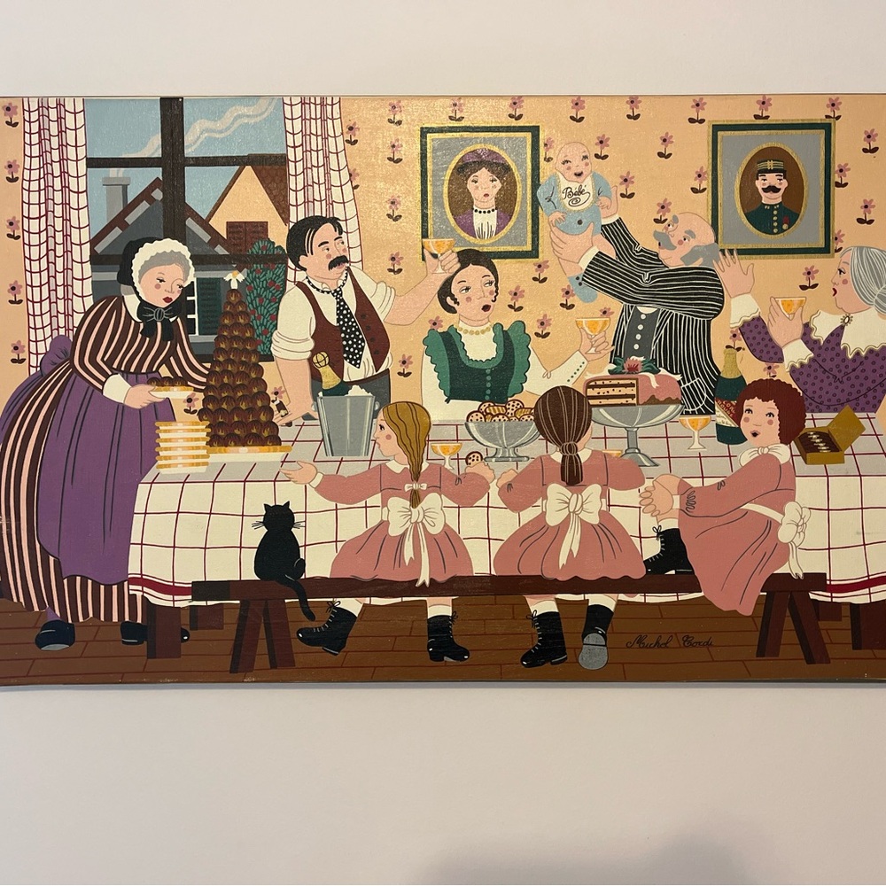 Vintage French Michel Cordi paintings - 2